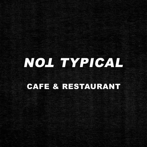 Not typical Cafe & Restaurant logo
